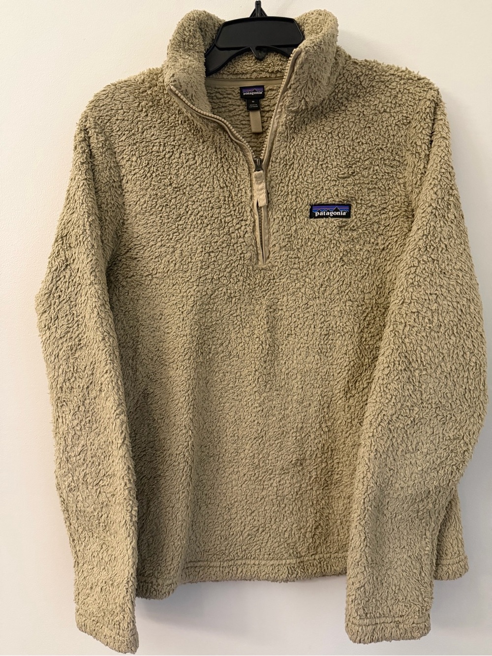 Patagonia Women's Khaki Beige Los Gatos 1/4 Zip Pullover Fleece Hiking Size M